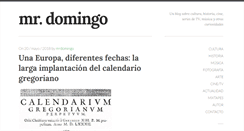 Desktop Screenshot of mrdomingo.com